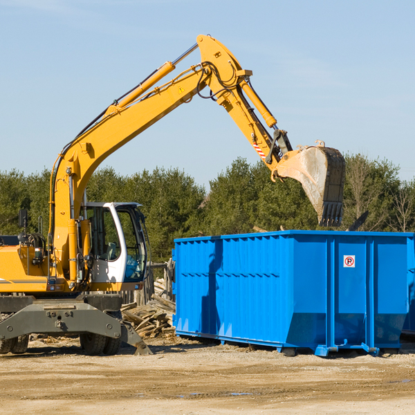 what size residential dumpster rentals are available in Anawalt West Virginia